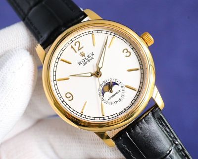 TW Factory Rolex  Geneve Cellini ETA2824-2 Movement 40mm 316L Steel White/Black Face YG Case Watch